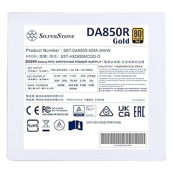 Amazon.com: SilverStone Technology DA850R Gold 80 Plus Gold